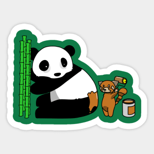 Panda vs. Panda Sticker